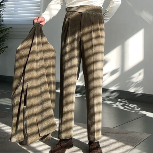 M&M™ Antonio- Drape Düz Yüksek Bel Pantolon Ves- No.3